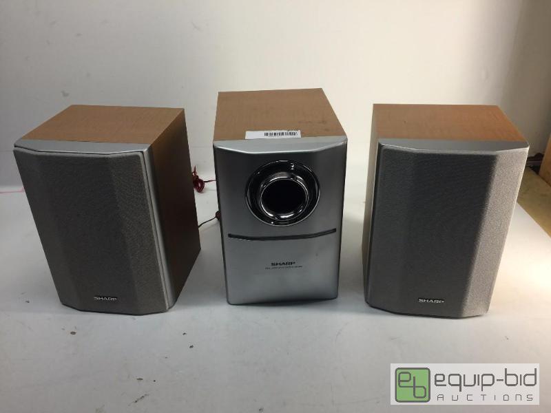 lot 3028 image: SHARP SPEAKER SYSTEM WSUBWOFFER