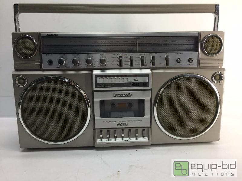 lot 3033 image: panasonic fm-am-fm stereo radio cassette recorder RX-5150