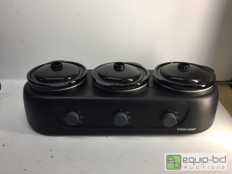 lot 3045 image: 3 IN 1 BLACK IN DECKER CRACK POT