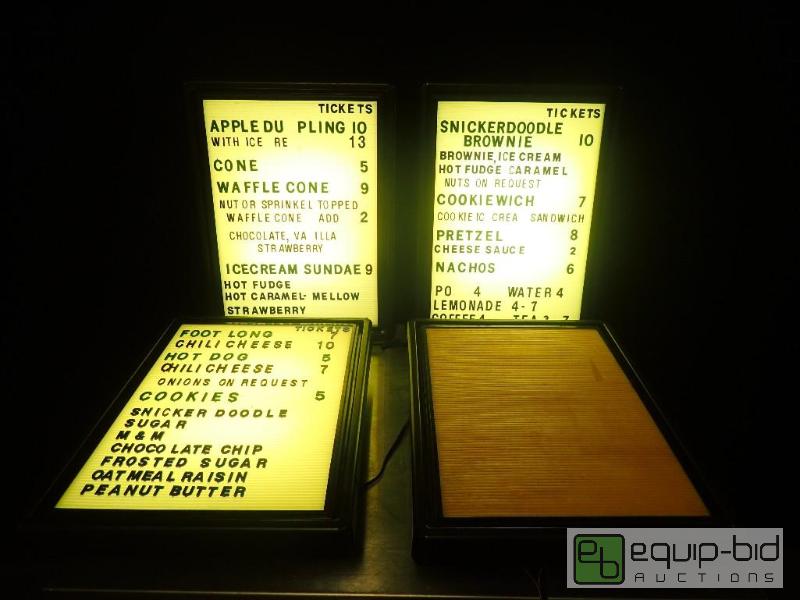 lot 9628 image: Lot of Four Lighted Signs