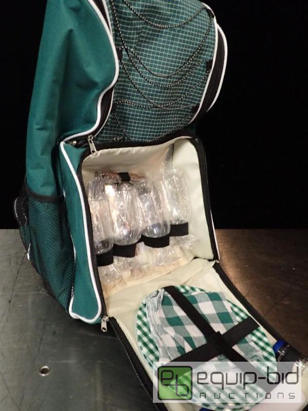 lot 9661 image: Picnic Essential 30 Pc Essential Travel Cooler Backpack