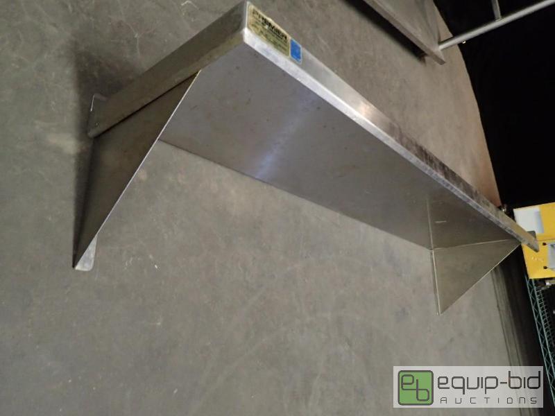 lot 9675 image: Stainless Steel Wall Shelf