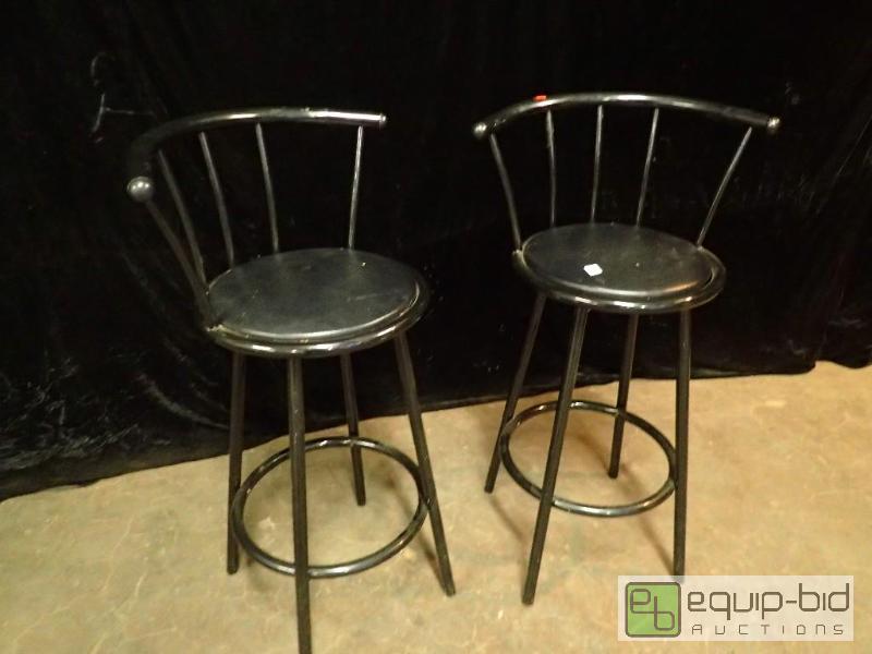 lot 9679 image: (2) Bar Height Bar Stools