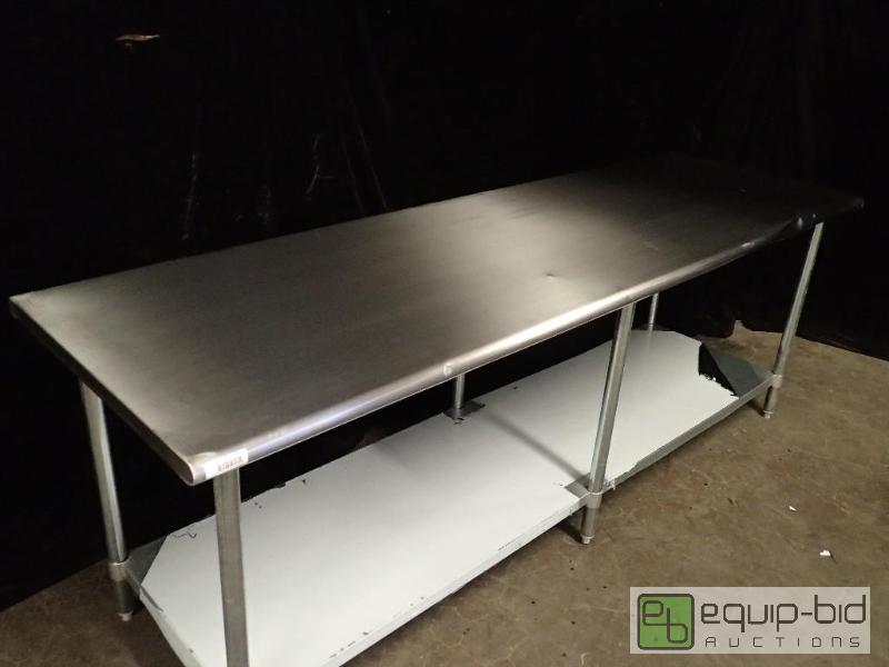 lot 9705 image: All Stainless Steel Work Table