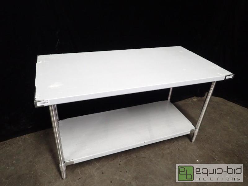 lot 9706 image: BK Resources SVT-6030 Stainless Steel Work Table
