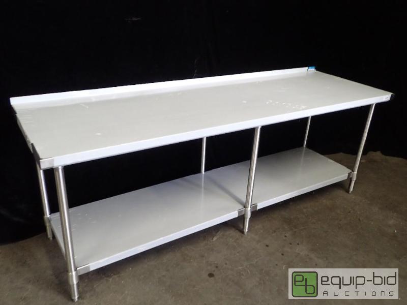 lot 9711 image: BK Resources SVT-9630 Stainless Steel Work Table