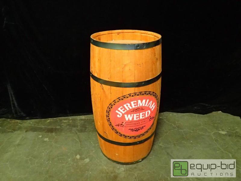 lot 9803 image: Wood Merchandising Barrel