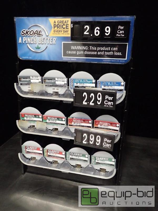 lot 9806 image: Counter Top 12 Slot Chewing Tobacco Merchandiser