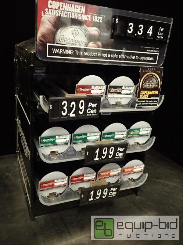lot 9807 image: Counter Top 12 Slot Chewing Tobacco Merchandiser