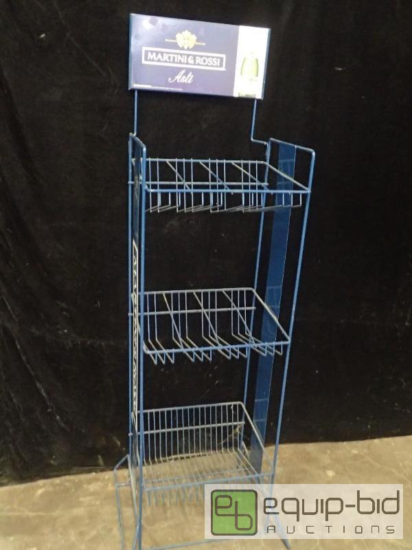 lot 9828 image: Martini & Rossi Wire Basket Merchandiser