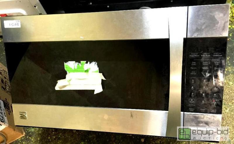 lot 1179 image: Kenmore Elite 1.8 cu. ft. Over-the-Range Convection Microwave - Stainless Steel