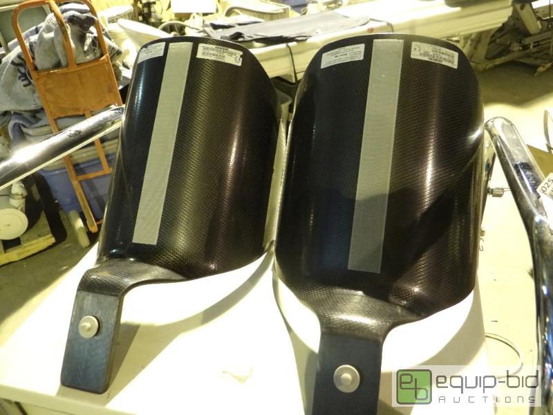 lot 6041 image: (2) GE Carbon Fiber Back Neck Supports