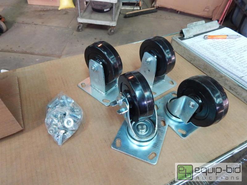 lot 3561 image: Lot of Caster Wheels and Hardware