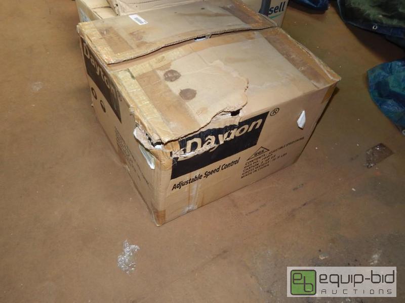 lot 3584 image: Box of Dayton Adjustable Speed Controls