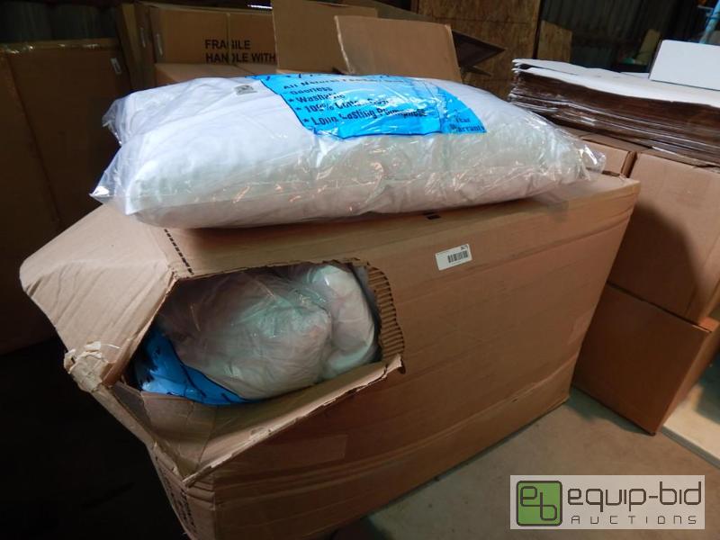 lot 3671 image: Box of Perfect Plumped Natural Down Pillows