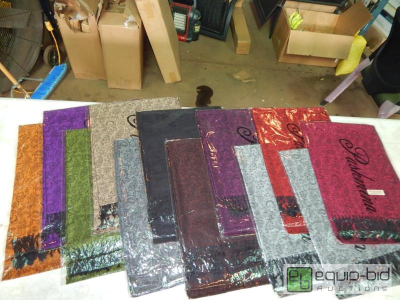 lot 3751 image: Lot of Quality Pashmina Shawls Assorted Colors