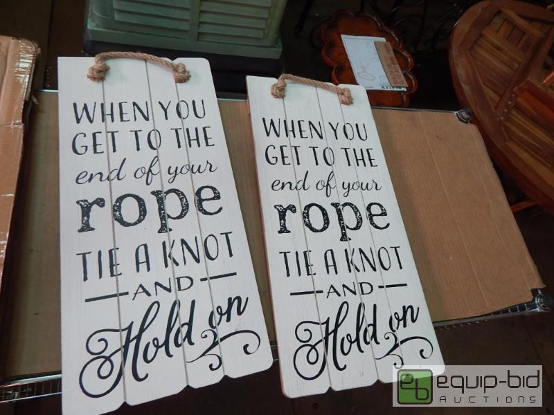 lot 3781 image: 2 Wall Art Signs