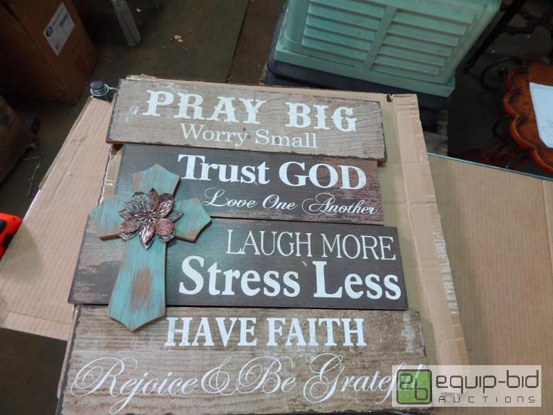 lot 3783 image: Wall Art Sign