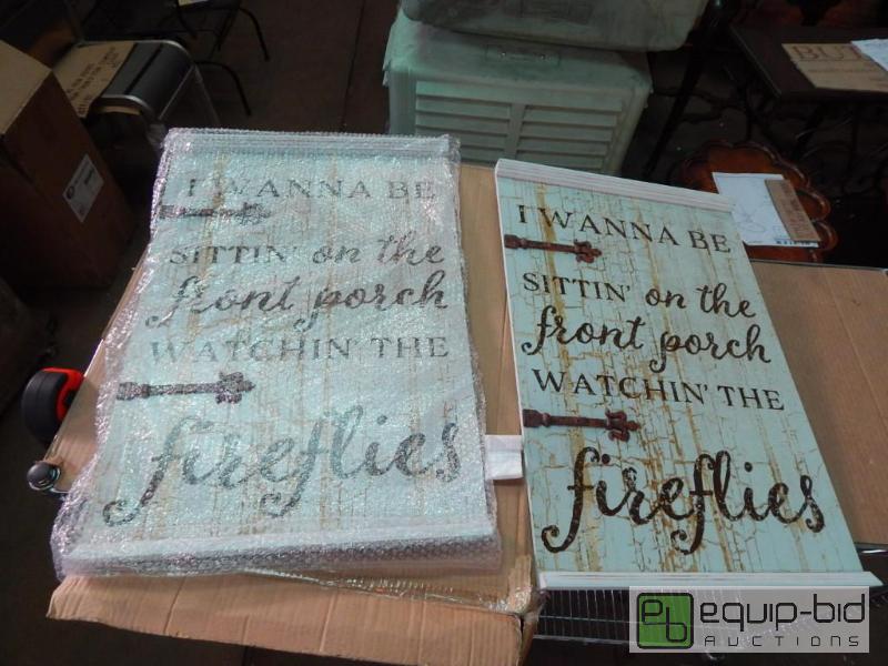 lot 3784 image: 4 Wall Art Signs