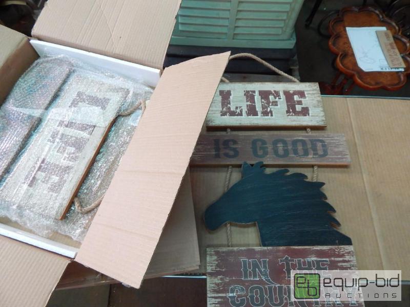 lot 3789 image: 4 Wall Art Signs