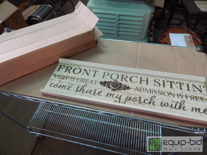 lot 3792 image: 4 Metal Wall Art Signs