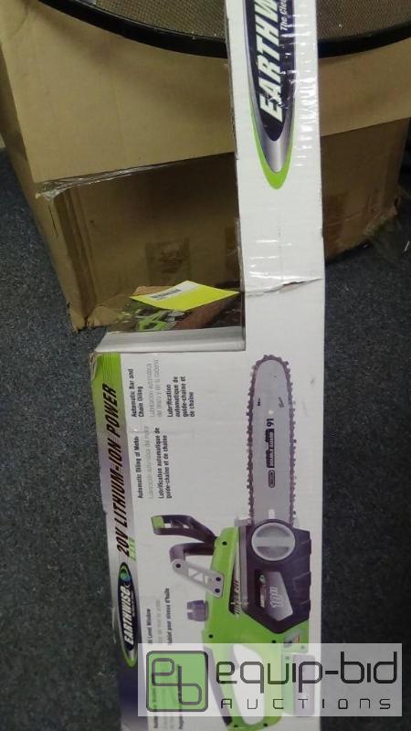 lot 2667 image: Earthwise LCS32010 20-volt Lithium Cordless Chainsaw, 10-Inch