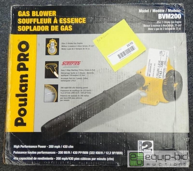lot 2670 image: Poulan BVM200 Gas Blower with Variable Speed Control