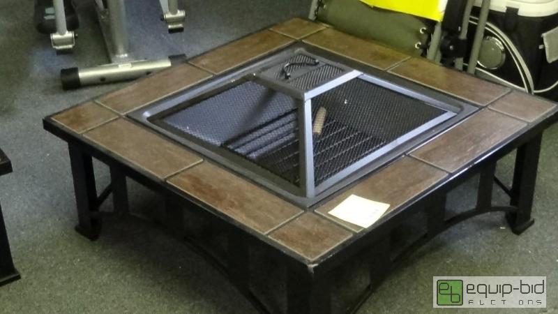 lot 2672 image: Fire Sense Mission Style Square Fire Pit