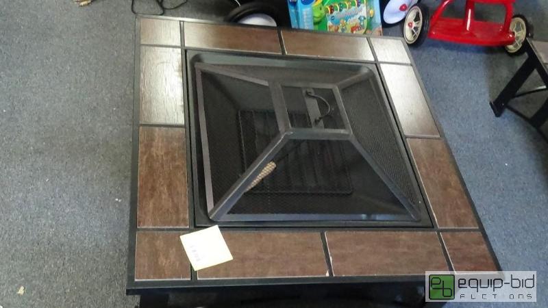 lot 2673 image: Fire Sense Mission Style Square Fire Pit