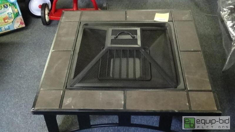 lot 2674 image: Fire Sense Mission Style Square Fire Pit