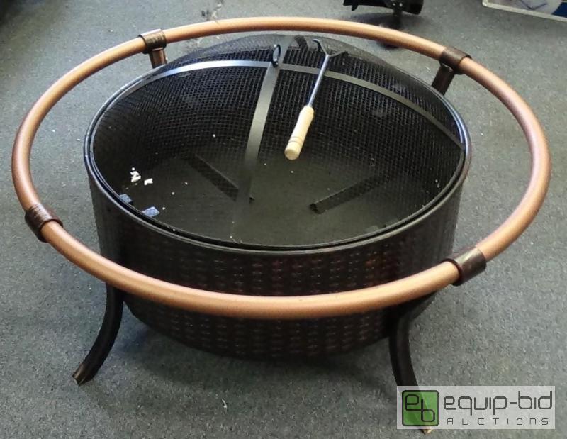 lot 2681 image: Fire Sense 60859 37 Rail Fire Pit, Antique BronzeCopper Finish