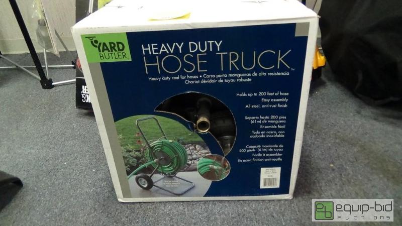 lot 2714 image: Yard Butler HT-2EZ 2-Wheeled Garden Hose Truck with 175-Foot Hose Capacity