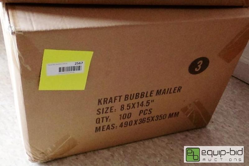 lot 2723 image: Kraft Bubble Mailer 8.5 x 14.5 Protective Self-Seal USPS, UPS, DHL Approved Tear