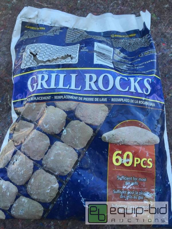 lot 10723 image: This lot is 4 bags of grill rocks 60 pieces p...