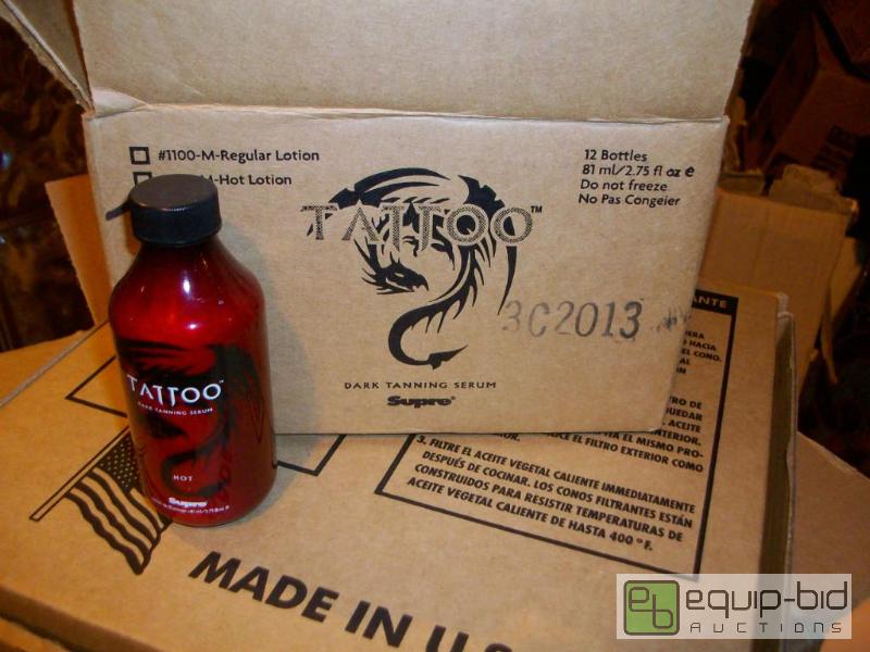 lot 2502 image: (12) 3oz Bottles Of Tattoo 1101 Lotion Dark T...
