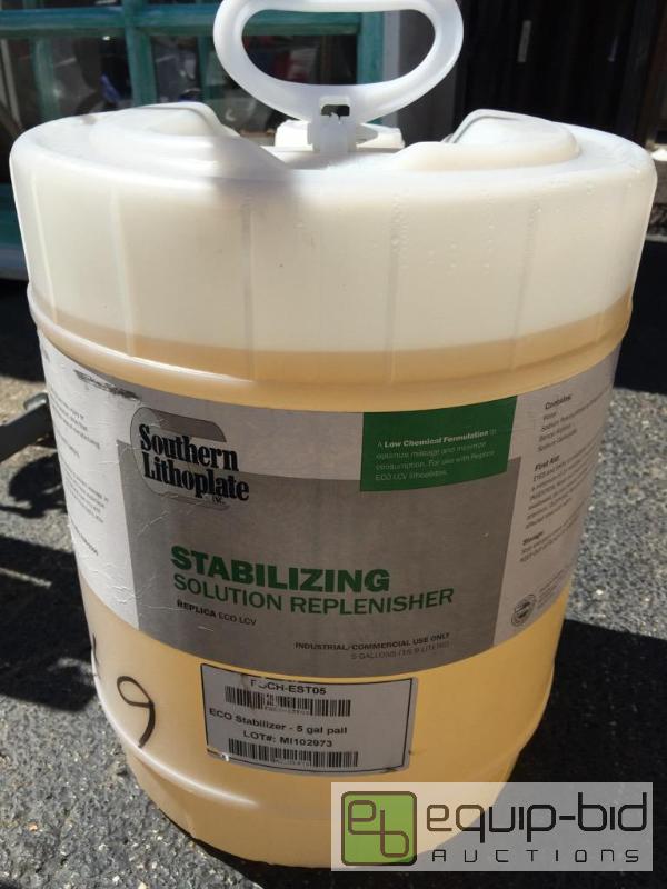 lot 42 image: 5 gallons of stabilizing solution replenisher...
