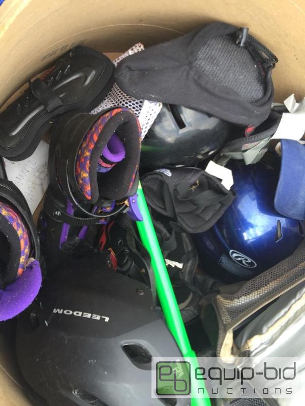 lot 5 image: large Lot of kids safety gear baseball helmet...