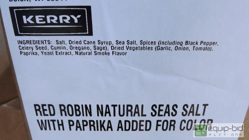 lot 5183 image: 25 lb case of Natural sea salt with Paprika a...