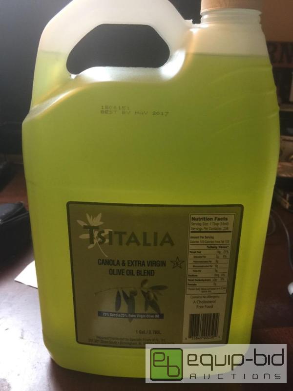 lot 55636 image: ( 6) gallon of Tsitalia Canola &amp Extra Vi...