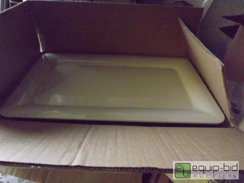 lot 569 image: New lot of (3) Melamine full size serving tra...