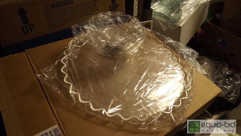 lot 5701 image: (2) new scalloped relish bowl with dip bowl...