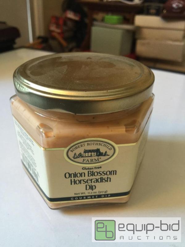 lot 60 image: 16 jars of onion blossom horseradish dip Yum ...