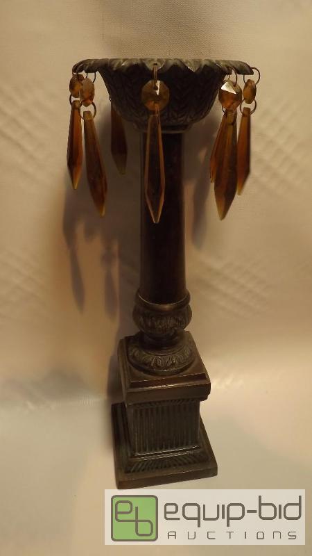 lot 6154 image: Very nice Bronze candle holder...
