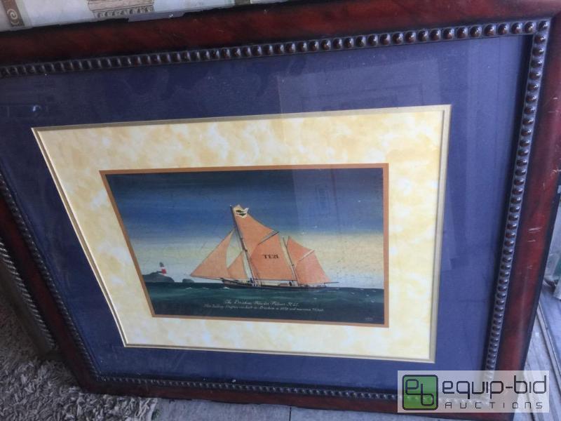 lot 62 image: Nice 21&quot x 25&quot double matted and fr...