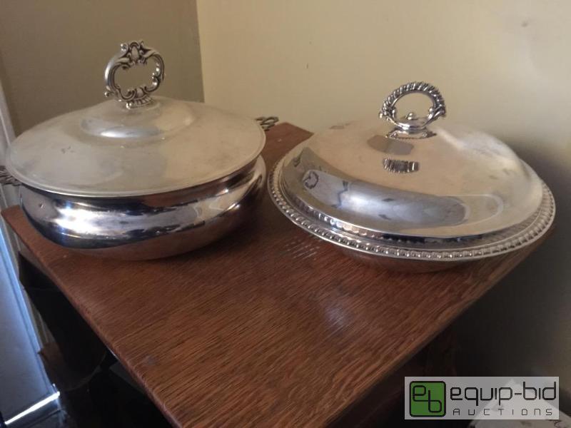 lot 83 image: Two very nice silverplate servers...