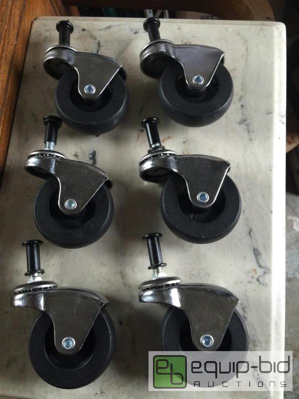 lot 90 image: This lot is 46 bolt on casters comes with ada...
