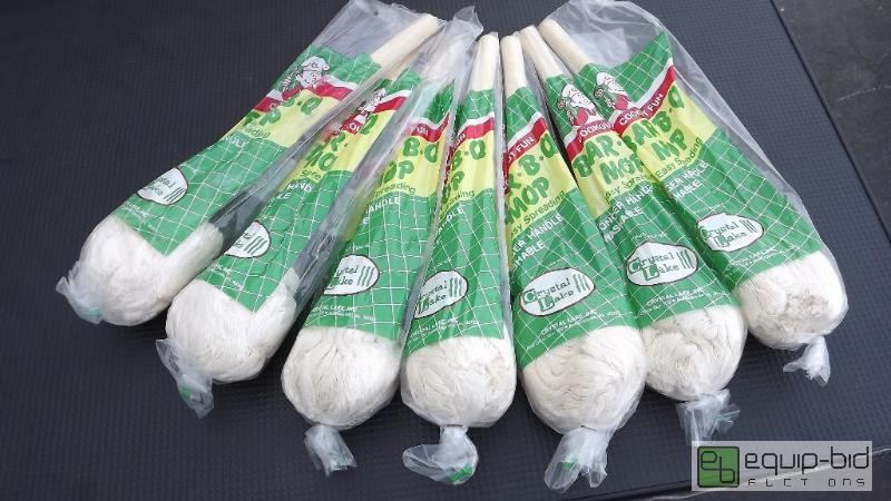 lot 9475 image: (7) new BBQ mops...