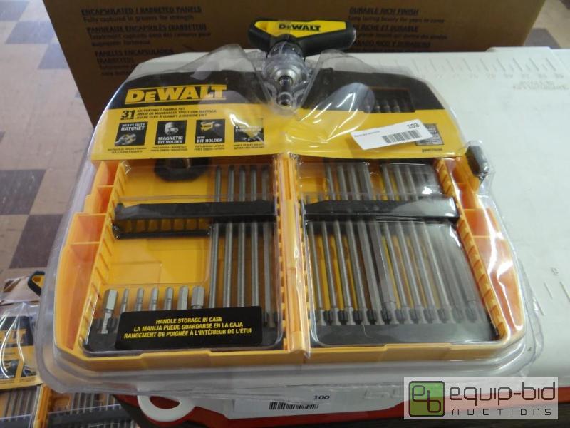 lot 103 image: Dewalt ratcheting T-handle set....