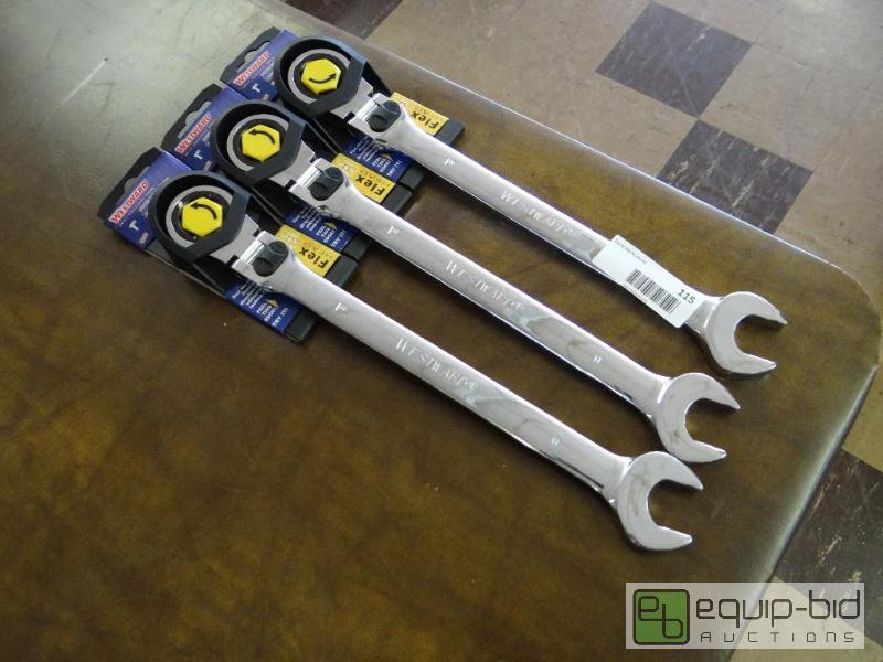 lot 115 image: Lot of 3 new Westward ratcheting combination ...