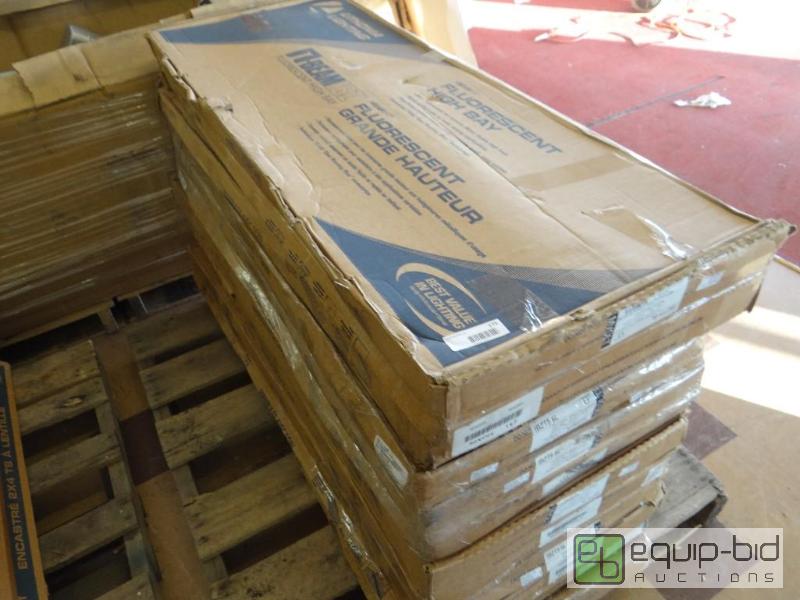 lot 175 image: Lot of 12 fluorescent high bay light fixtures...